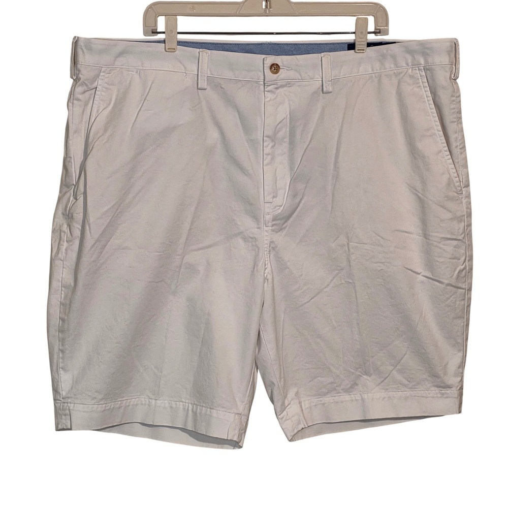 Ralph Lauren Polo Chino Stretch Classic Fit Mens White Shorts Size 42 Preppy